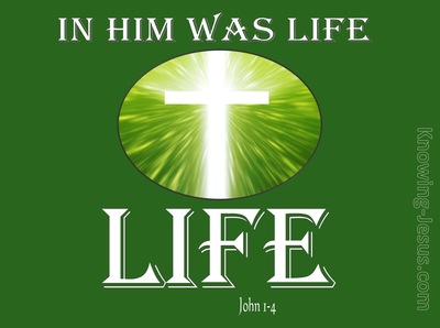 John 1:4 In Him Was Life (white)